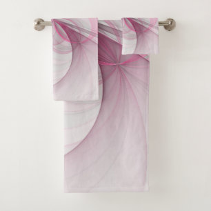 Conception Abstraite de fractal rose pâle moderne