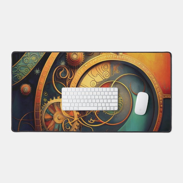Conception Abstraite de Mécanisme à Ressort Steamp (Clavier et souris)