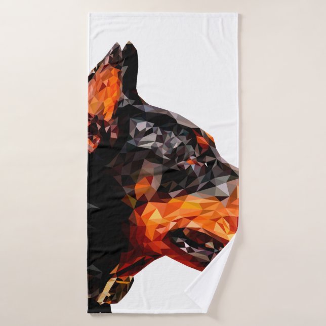 Conception abstraite de petit triangle poly (Serviette de bain)