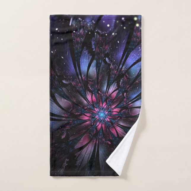 Conception Abstraite des fleurs fractales. (Serviette à main)