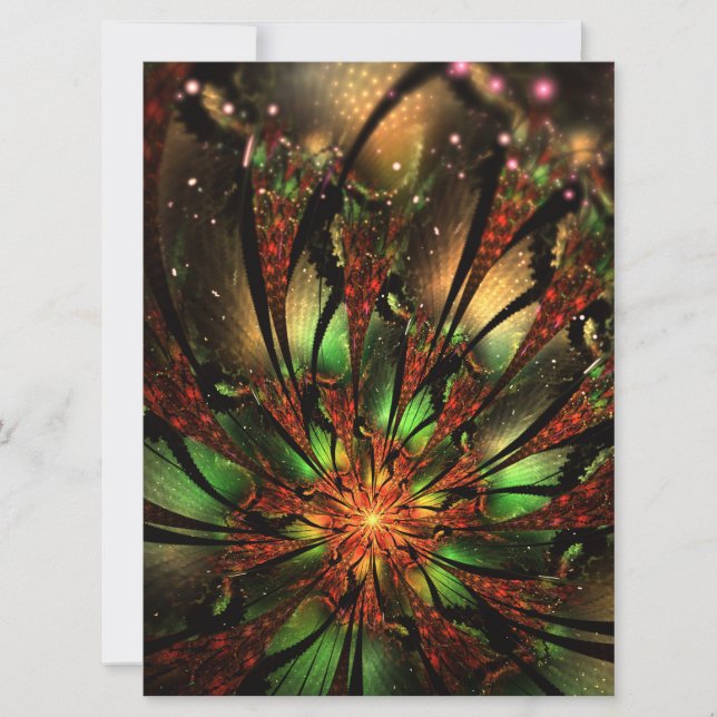 Conception Abstraite des fleurs fractales. (Devant)