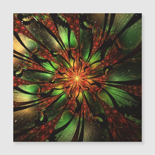 Conception Abstraite des fleurs fractales. (Devant)