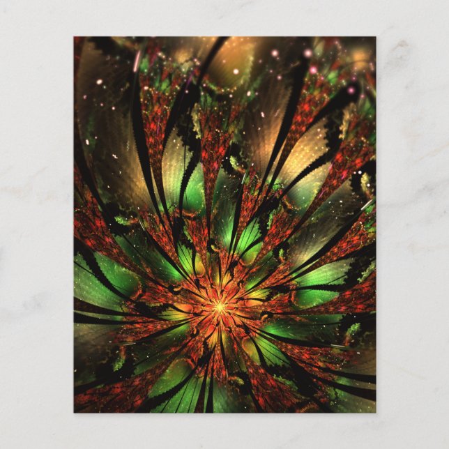 Conception Abstraite des fleurs fractales. (Devant)