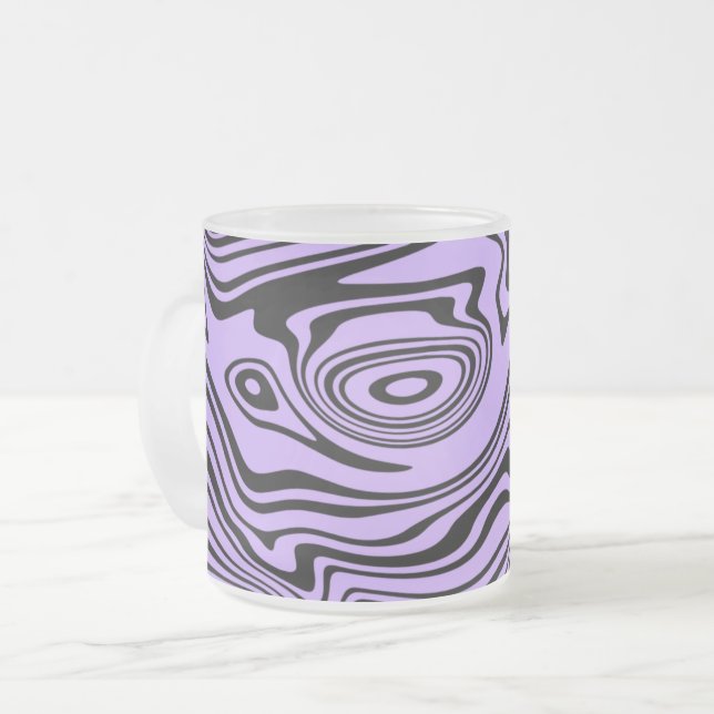 Conception abstraite Mug café en verre - Couleurs  (Devant gauche)