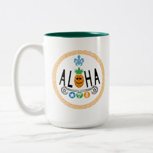 Conception Aloha Ananas - Mug Deux Tons
