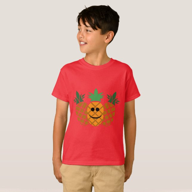 Conception ananas - T-shirt pour enfants TAGLESS® (Devant entier)