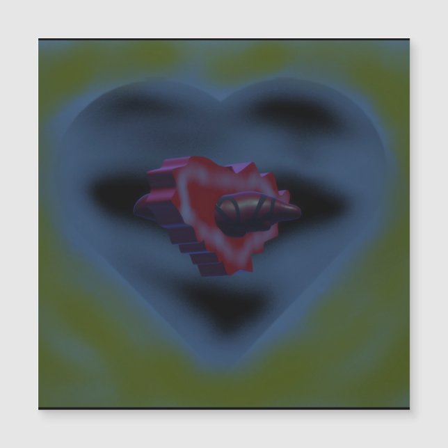 Conception artistique de cœurs mystérieux couleurs (Devant)
