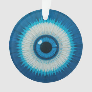 Conception artistique du mauvais œil bleu