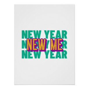 Conception Bonne Année Affiche Motivationnelle