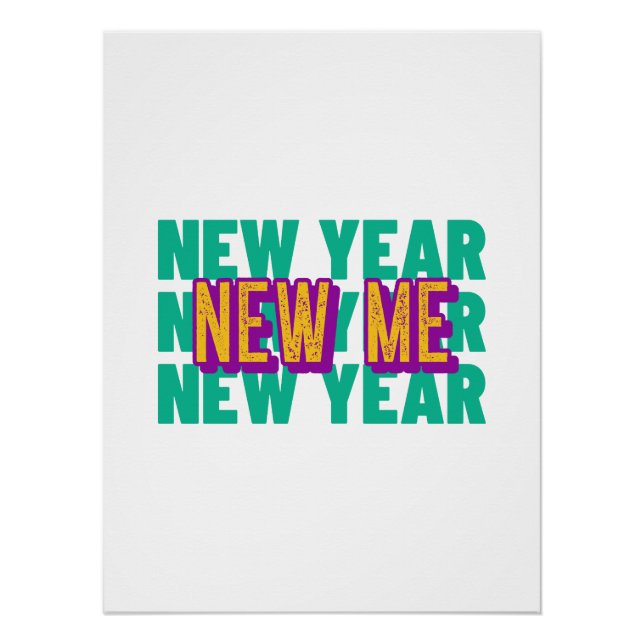 Conception Bonne Année | Affiche Motivationnelle (Devant)