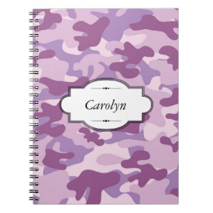 Conception Camo violet Carnet personnalisé