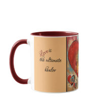 Conception cardiaque Abstraite avec texte La Mug d