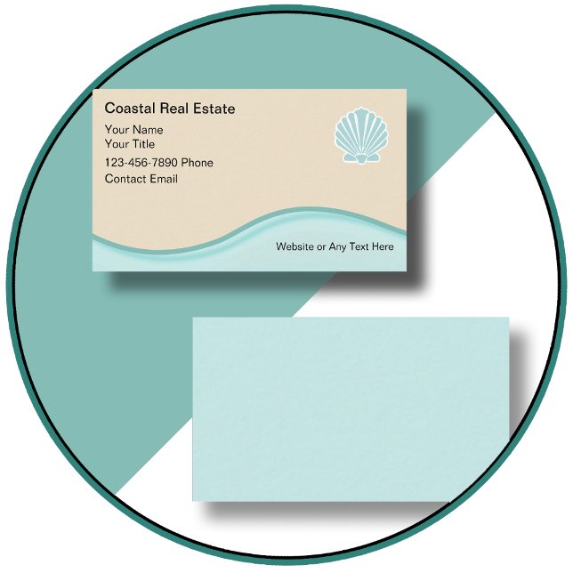 Conception Carte de visite de Beach Realtor (Créateur téléchargé)