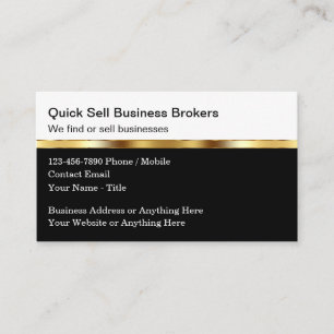 Conception Carte de visite de Business Broker Clas