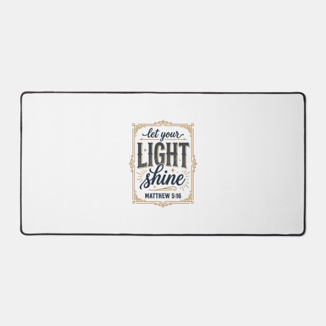 Conception chrétienne laissez votre lumière brille (Recto)