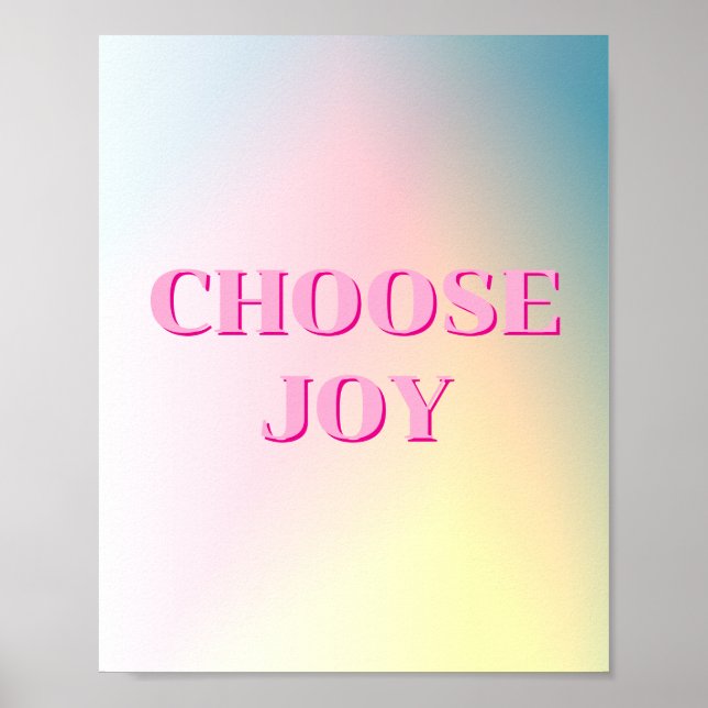 Conception colorée, Affiche Choisissez Joie  (Devant)