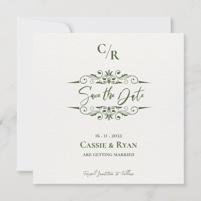 Conception complexe Monogramme Mariage Enregistrer (Devant)