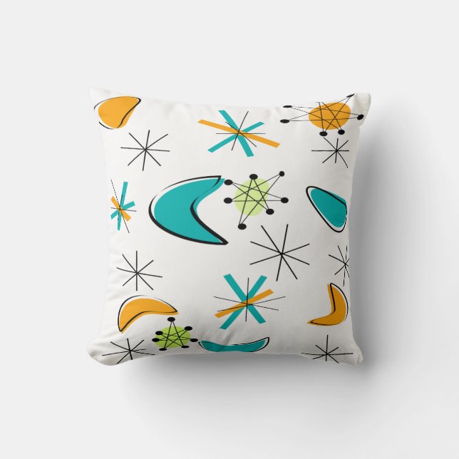 Conception Coussin inspirée par l'ère atomique mi- (Recto)