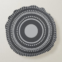 Conception Coussin ronde Dot Art