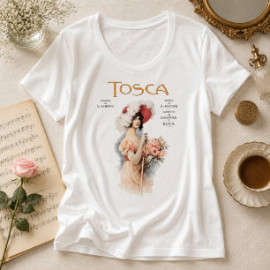 Conception d'affiche d'opéra vintage Tosca - Pucci