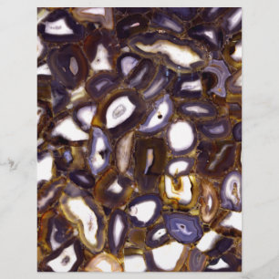 Conception d'Agate blanc Brown violet