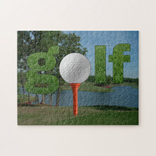 Conception d'amusement de puzzle de golf avec la