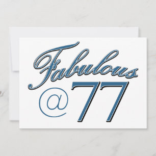 Conception d'anniversaire de 77 ans