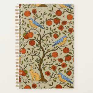 Conception d'arbres bruns avec des pommes orange é