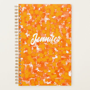 Conception d'art abstrait feuillage orange