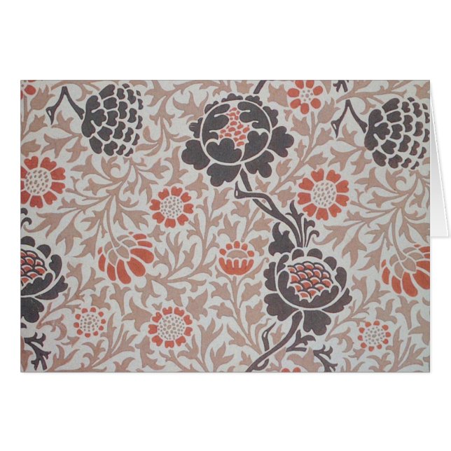 Conception d'art botanique de William Morris Graft (Devant horizontal)