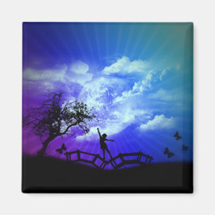 Conception d'art de printemps - aimant