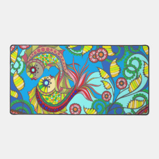 Conception d'art floral et poisson coloré