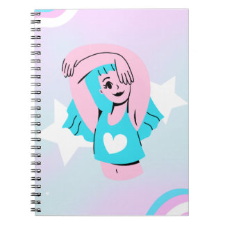 Conception d'art trans sur cahier spiralé