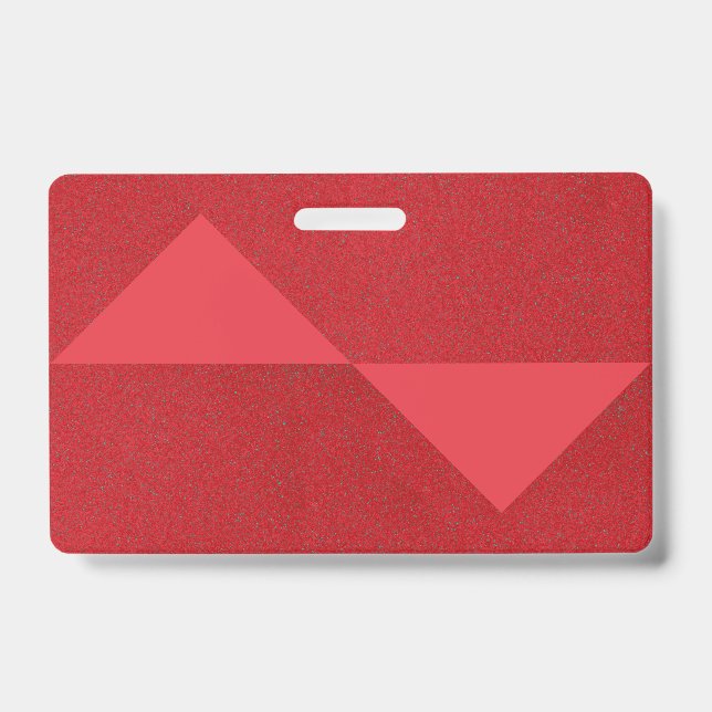 Conception de badge Triangle Rouge Tomate – Person (Avant)