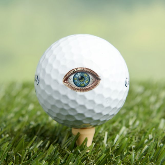 Conception de balle de golf réaliste avec un œil g (T-shirt Insitu)