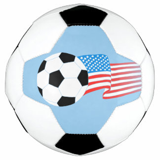 Conception de ballon de football de couleur bleue 