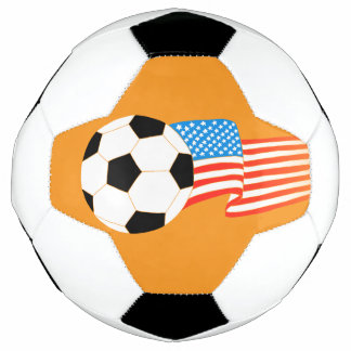 Conception de ballon de football orange avec drape