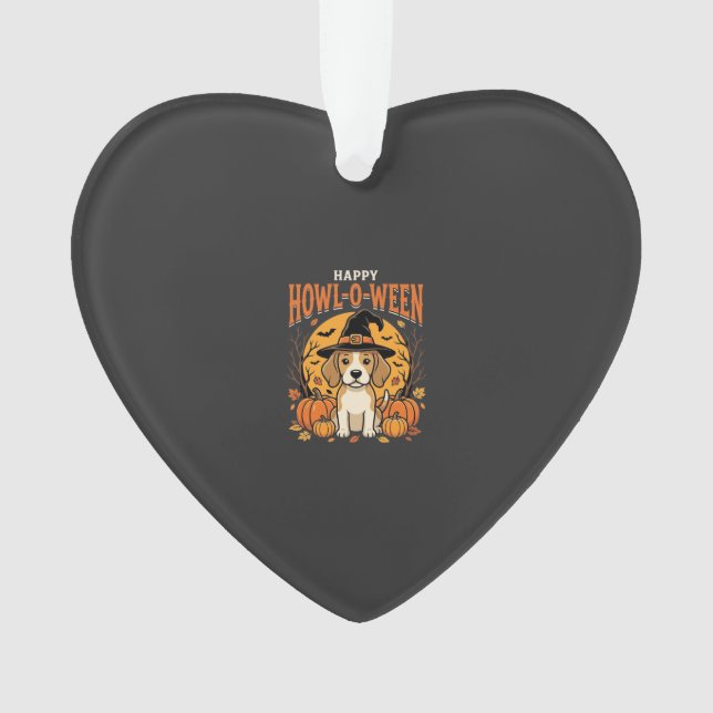 Conception de Beagle Halloween Howl-O-Ween Chien C (devant)