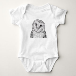 Conception de body bébé Chouette effarouchée
