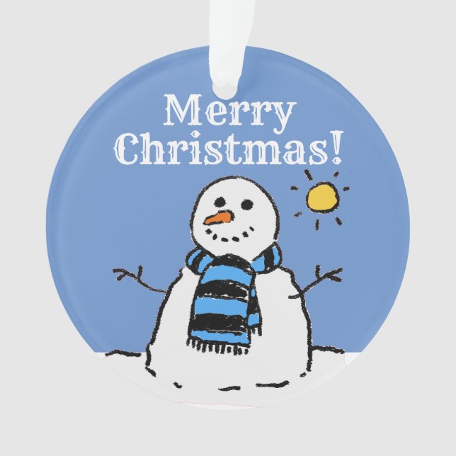 Conception de bonhomme de neige de Noël avec Joyeu (devant)
