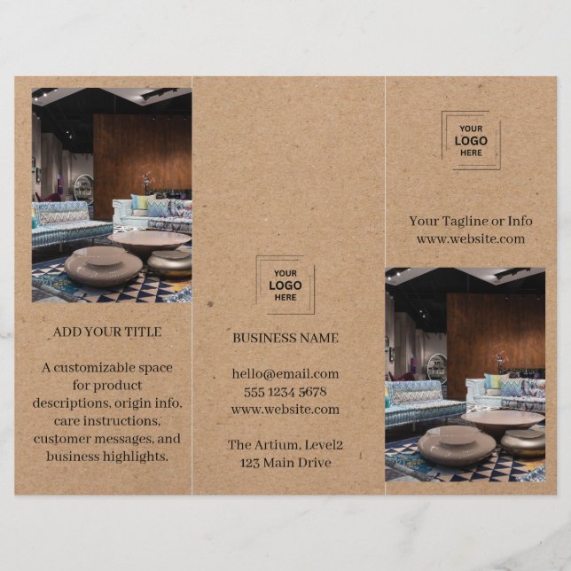 Conception de brochure commerciale pour entreprise (Devant)