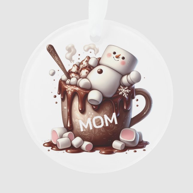 Conception de cacao bonhomme de neige mignon  (devant)