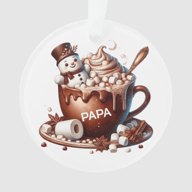 Conception de cacao bonhomme de neige mignon  (devant)