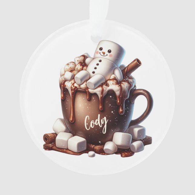 Conception de cacao bonhomme de neige mignon  (devant)