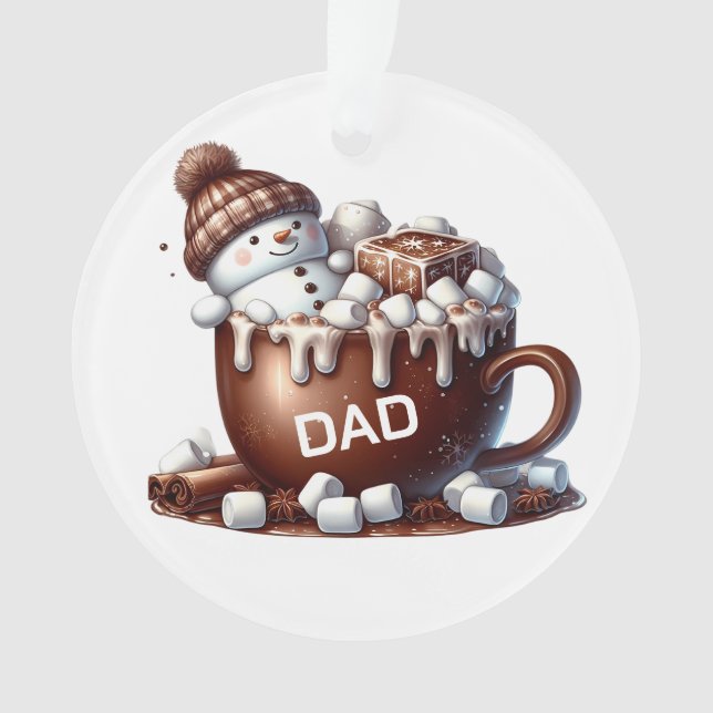 Conception de cacao bonhomme de neige mignon  (devant)