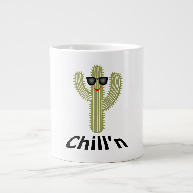 Conception de cactus Chill'n - Mug Jumbo (Devant)