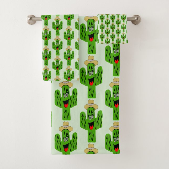 Conception de cactus sur fond de couleur au choix (En situation)