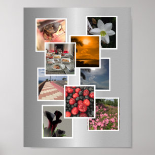 Conception de cadre de tableau de collage de photo