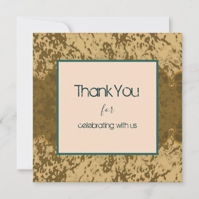 Conception de cadre sarcelle éclaboussure rustique (Devant)