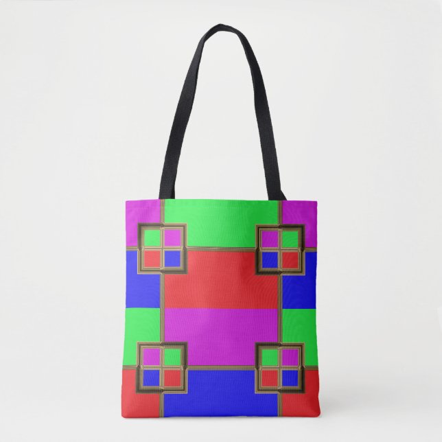 Conception de cadres multicolores pour Sac fourre- (Devant)